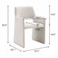 Luna Off White Upholstered Chair