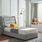 Lego Twin Leather Storage Bed by ESF