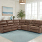 Lehi 6 Pc Brindle Manual Reclining Sectional
