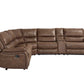 Lehi 6 Pc Brindle Manual Reclining Sectional