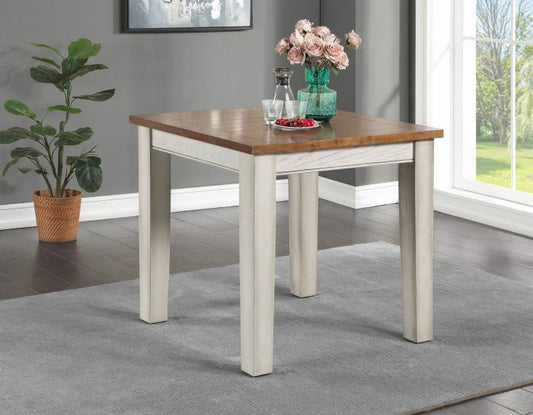 Lindale colección de comedor rústico de dos tonos, 5 piezas