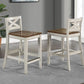 Lindale colección de comedor rústico de dos tonos, 5 piezas