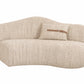Melano Curved Cream Sectional by Sharelle