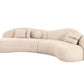 Melano Curved Cream Sectional by Sharelle