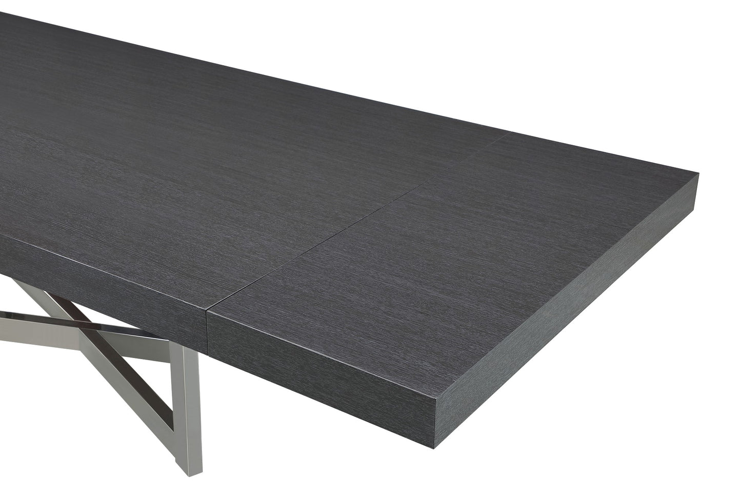 Maximo Dining Collection High Gloss Gray Oak Finish