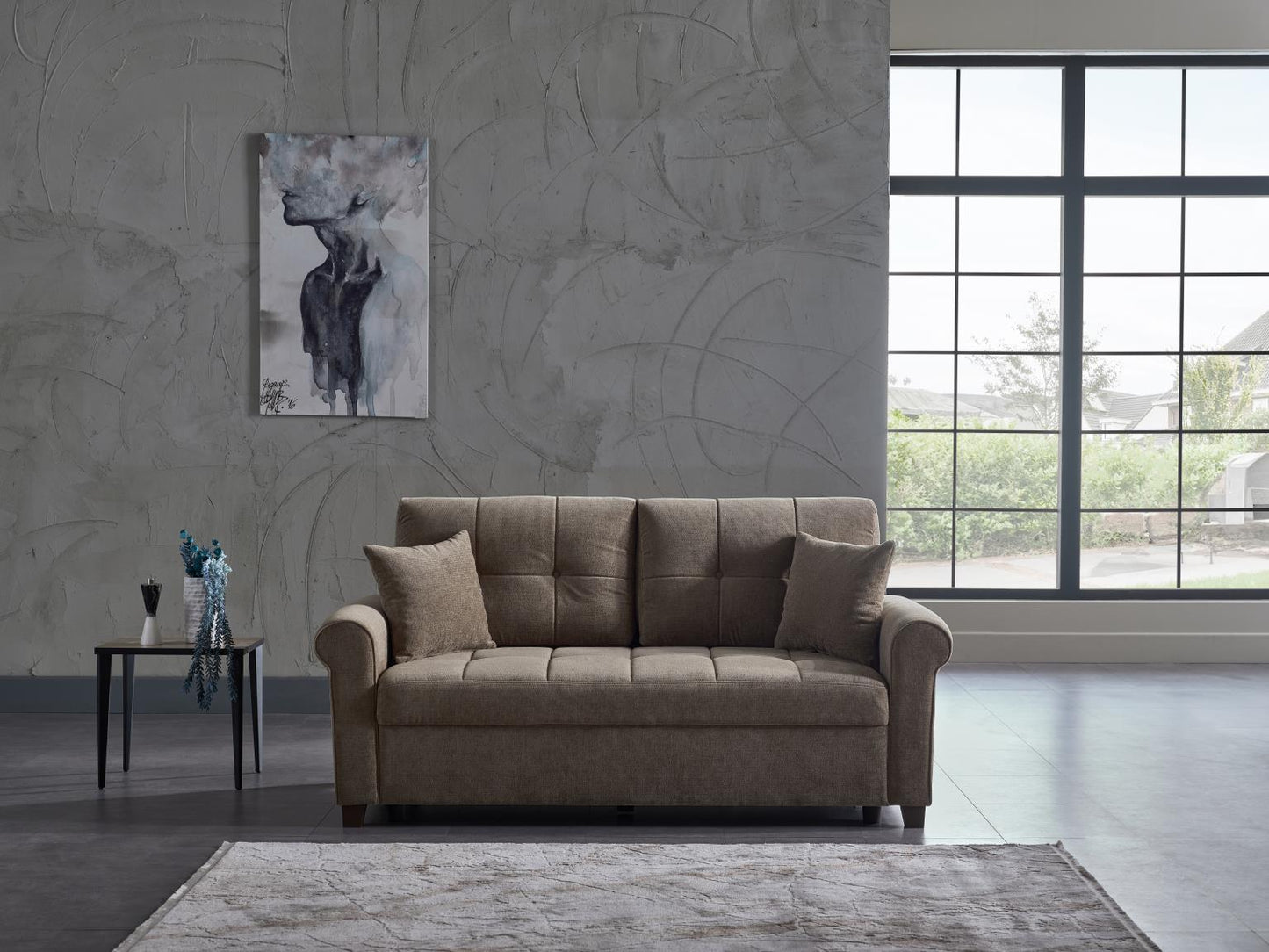 Mocca 2 Pc Sofa Sleeper - Brown or Gray