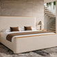Mora Eastern King Cream Fabric Bed by VIG