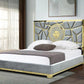 Manasa King Velvet Upholstered Gray Bed