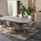 Margo 7 Pc Fluted Pedestal Dining Collection