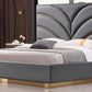 McFerran B1003 King 4 Pc Gray Bedroom Set