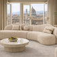 Melano Curved Cream Sectional by Sharelle