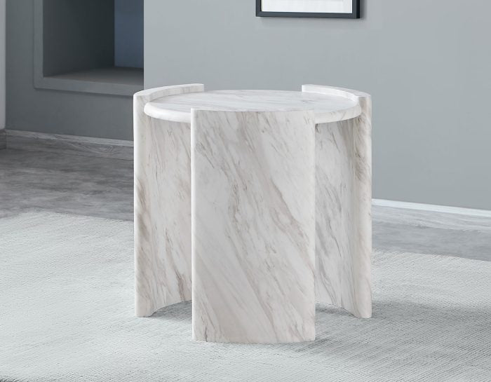 Merino 3 Pc Faux Marble Occasional Tables