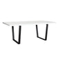 Mirage 80" White Lacquer Table by Diamond Sofa