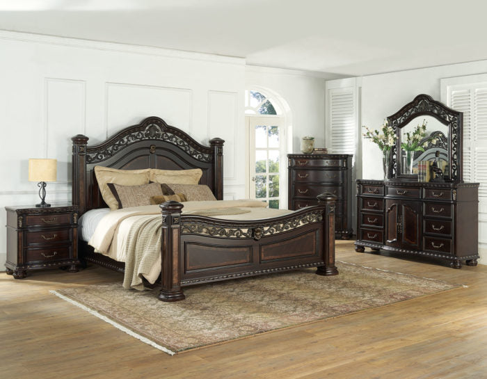 Monte Carlo 4 Pc Cocoa Bedroom Set