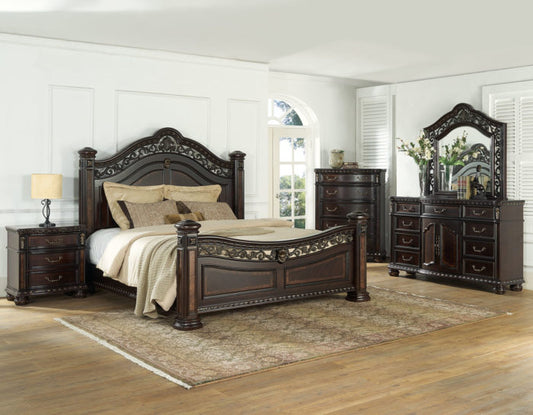 Monte Carlo 4 Pc Cocoa Bedroom Set
