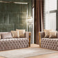 Naomi Taupe Velvet Sofa & Loveseat