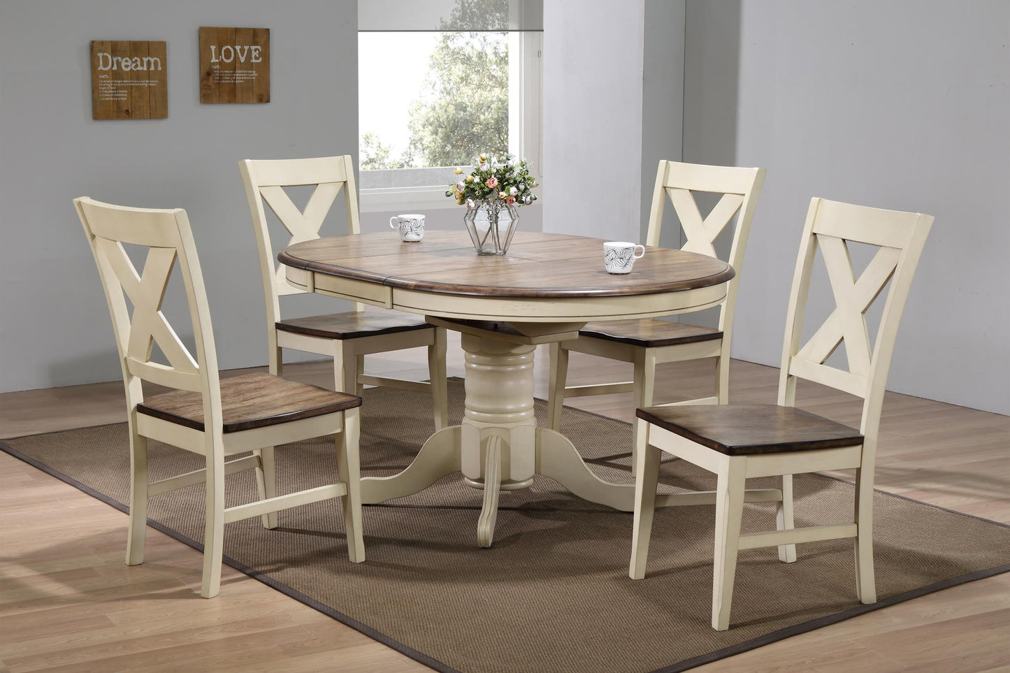Oxford 1835 Two Tone 5 Pc Dining Set