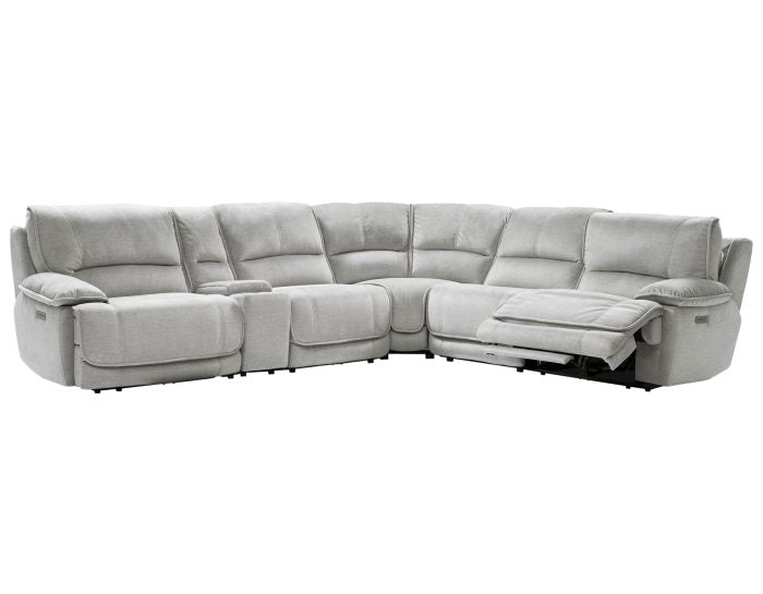 Olsen Silver 6 Pc Dual Power Sectional