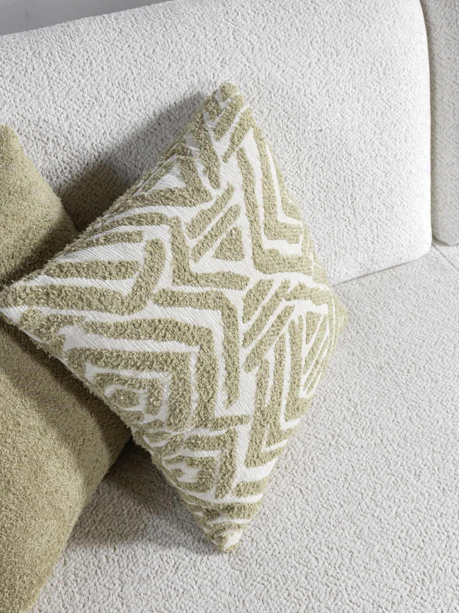 Pablo White Boucle 2 Pc Sofa Set