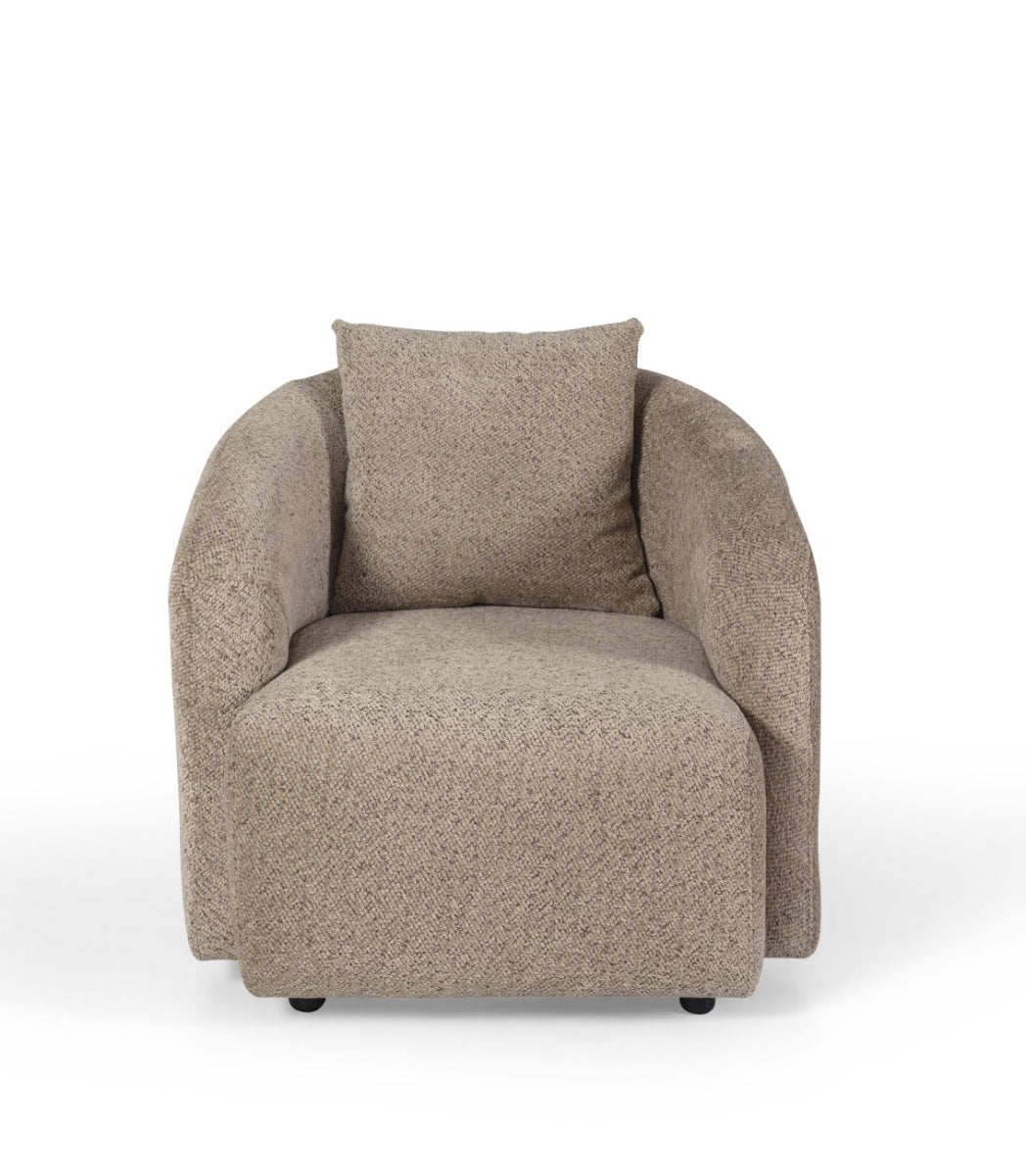 Pablo Brown Boucle Accent Chair