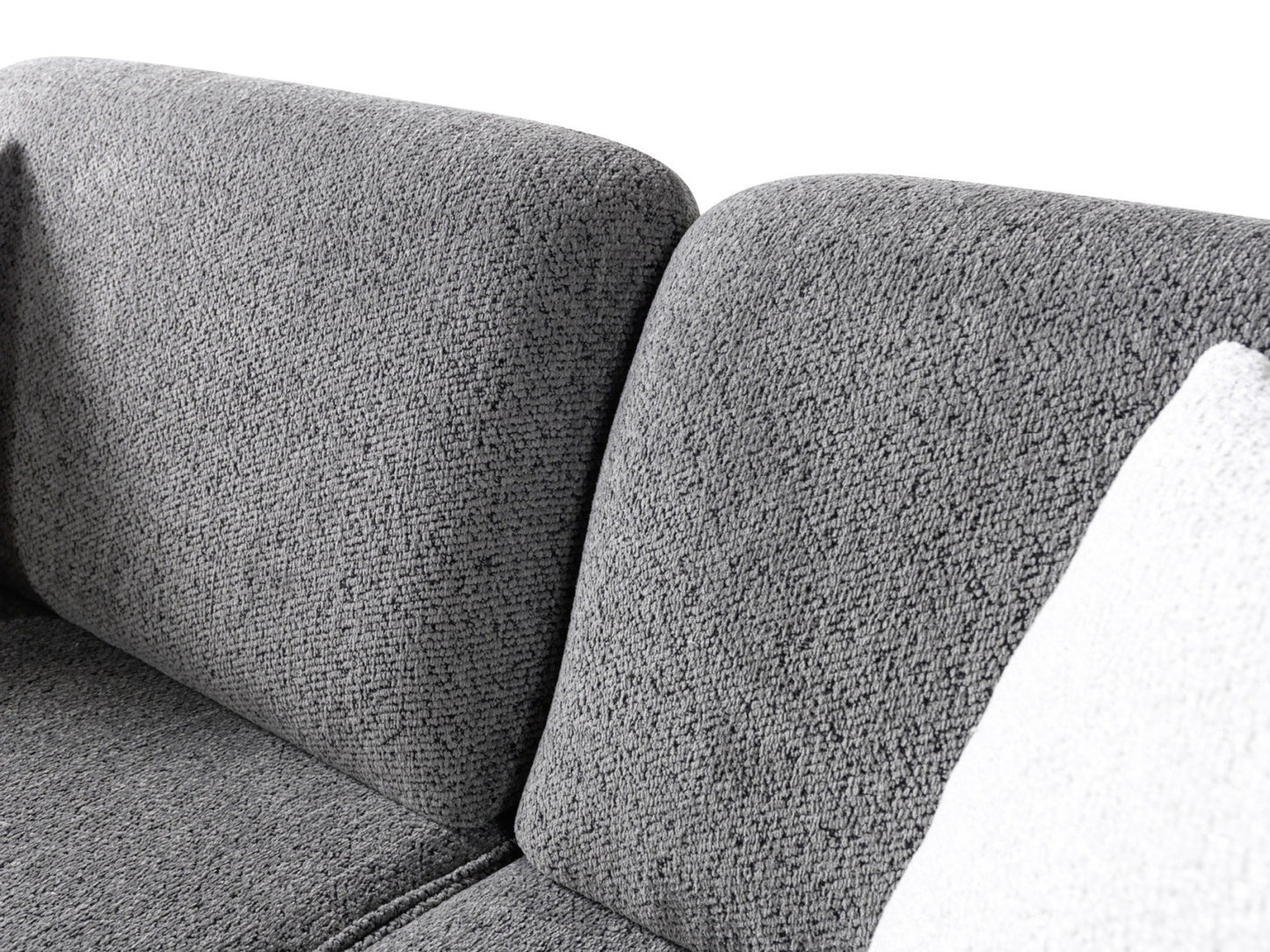 Pablo Gray Boucle 2 Pc Sofa Set