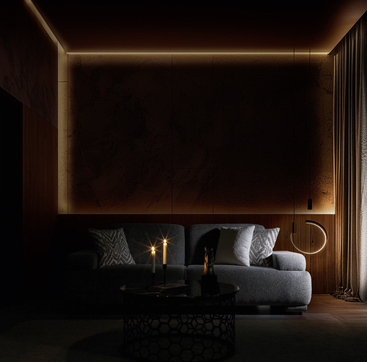 Pablo Gray Boucle 2 Pc Sofa Set