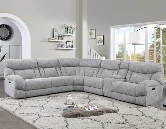 Park City 6 Pc Modular Sectional Pumice Chenille