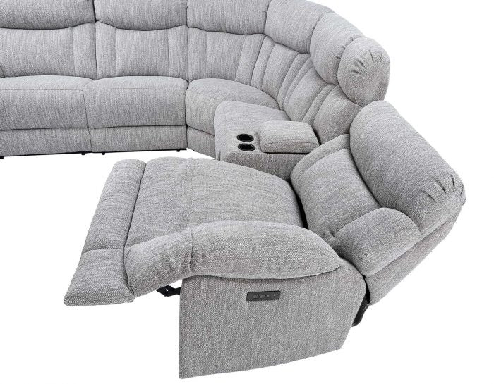 Park City 6 Pc Modular Sectional Pumice Chenille
