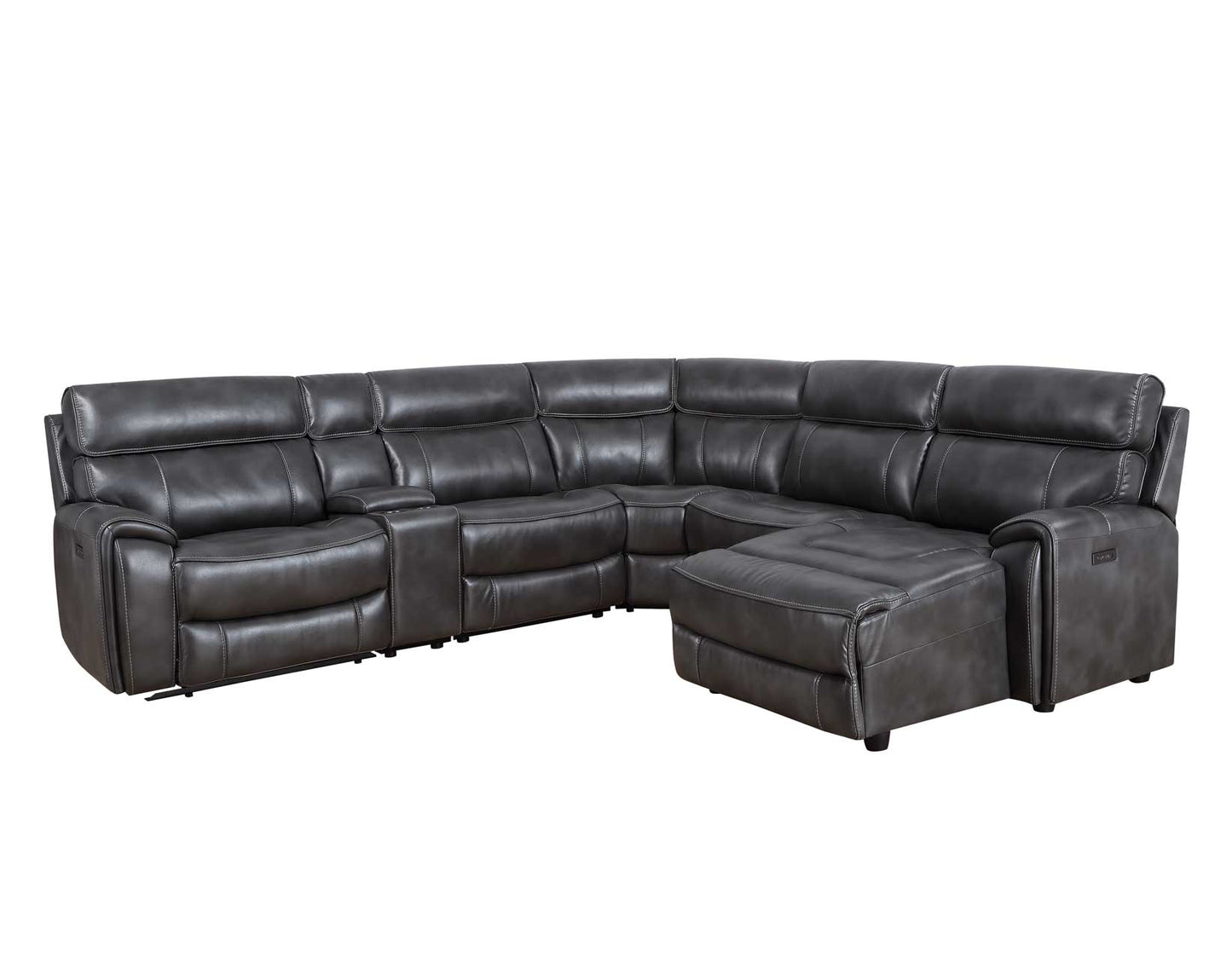 Steve Silver Provo 6-Piece Dual-Power Chaise Sectional