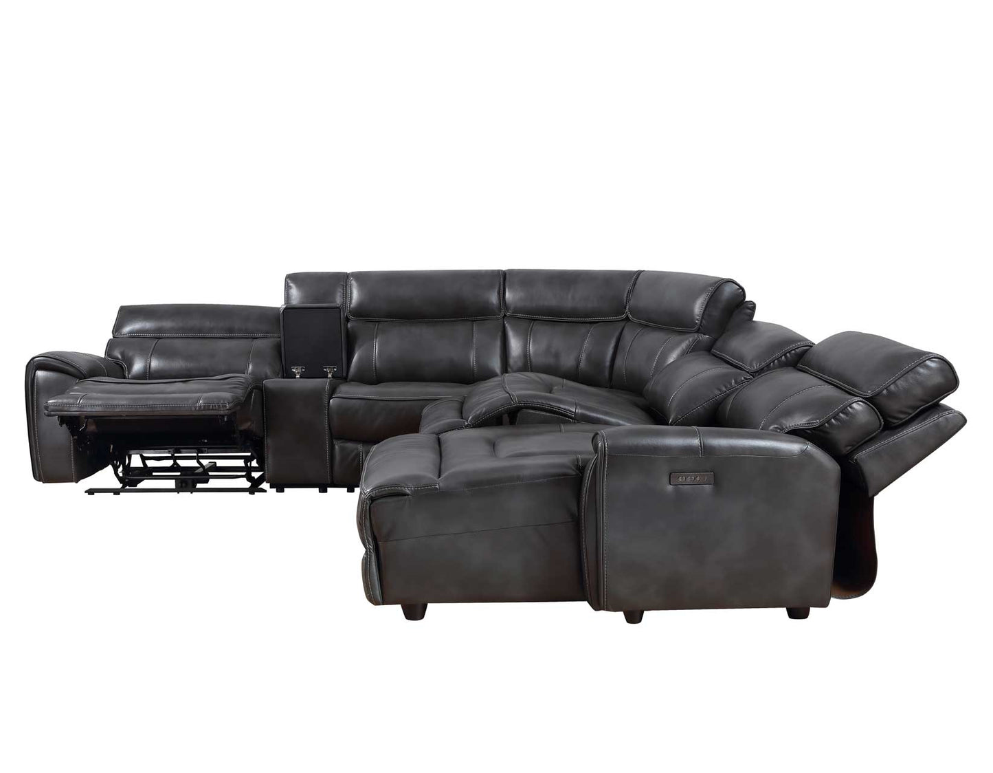 Steve Silver Provo 6-Piece Dual-Power Chaise Sectional