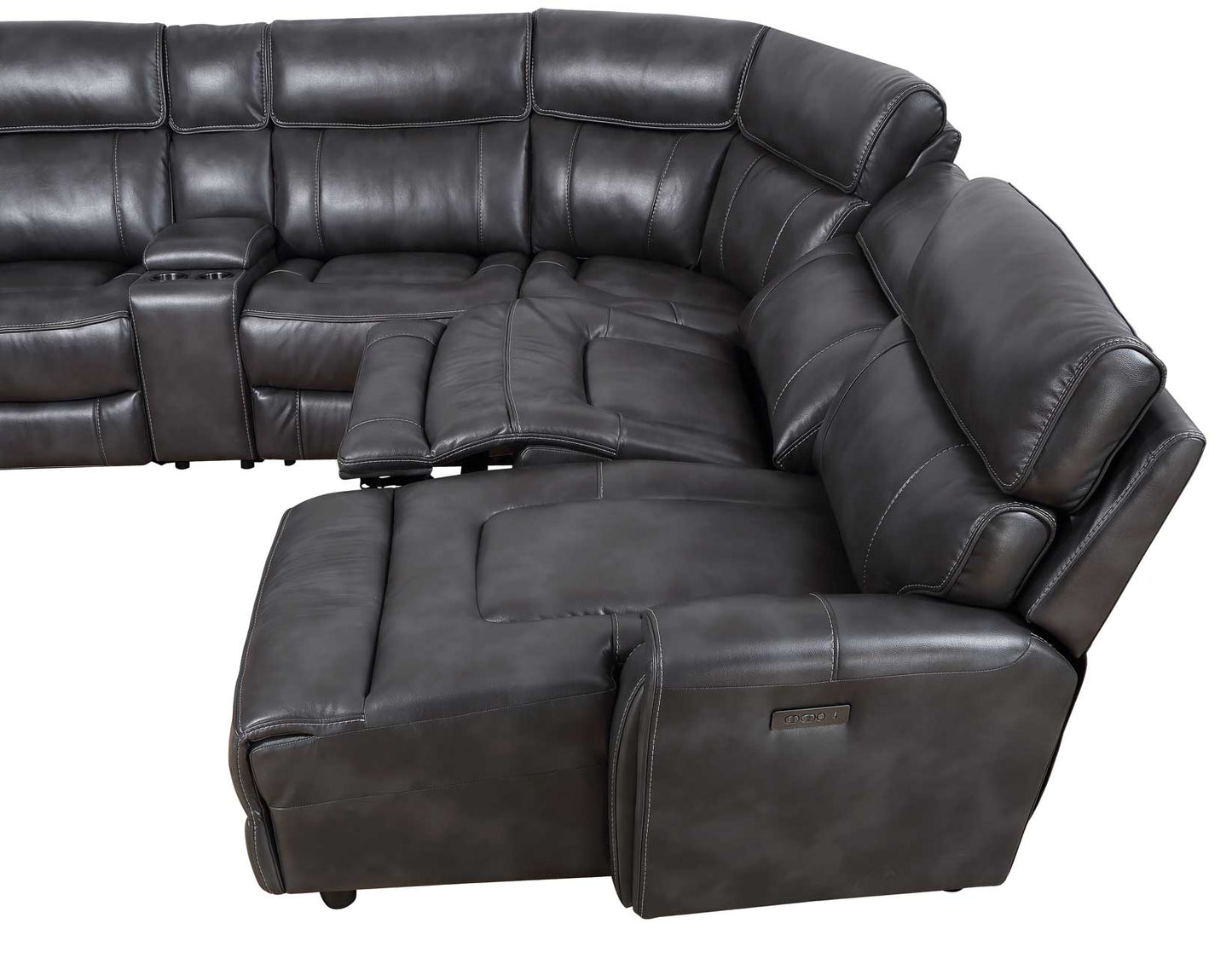 Steve Silver Provo 6-Piece Dual-Power Chaise Sectional