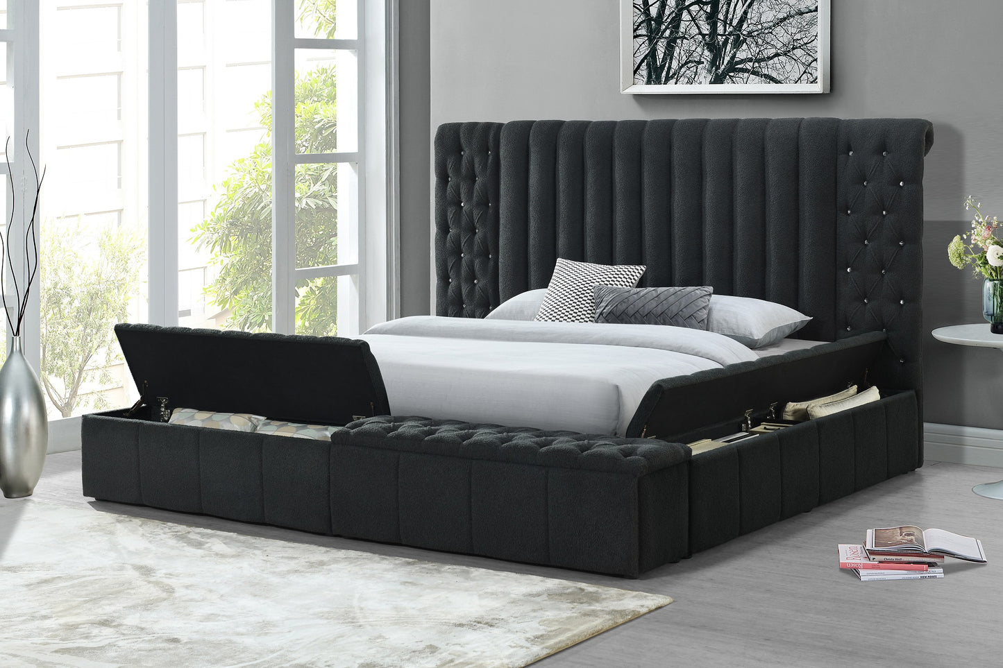 CB3800 Storage Platform Bed by Casa Blanca