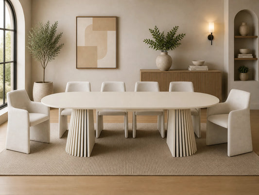 Mila Off White Butterfly Leaf Dining Set by Sharelle