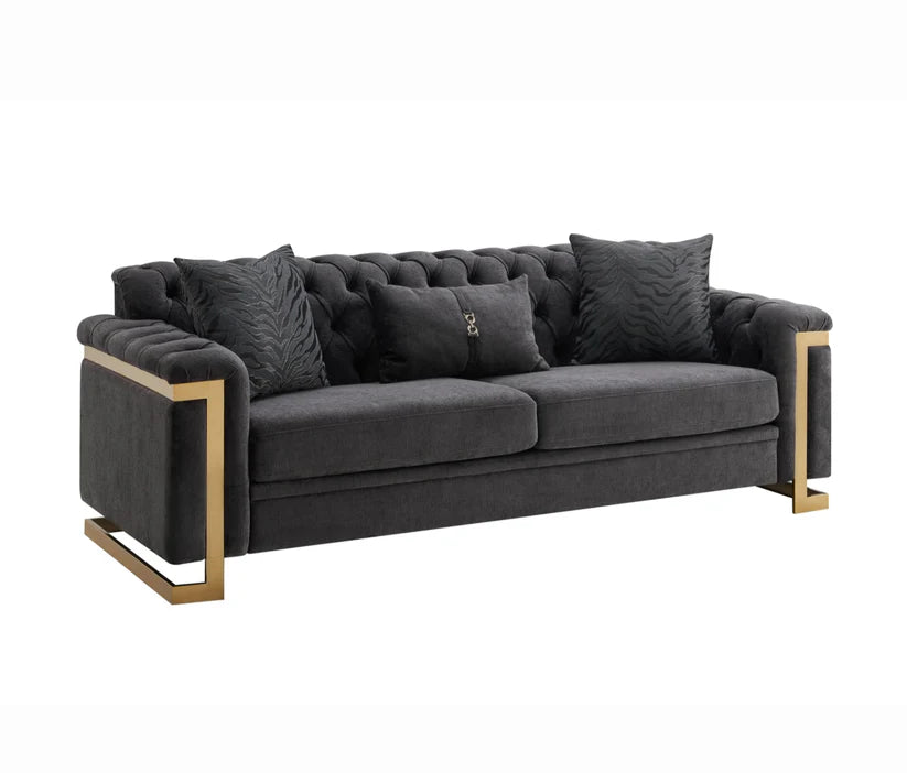 Riya Gray 2 Piece Sofa Collection by Cosmos