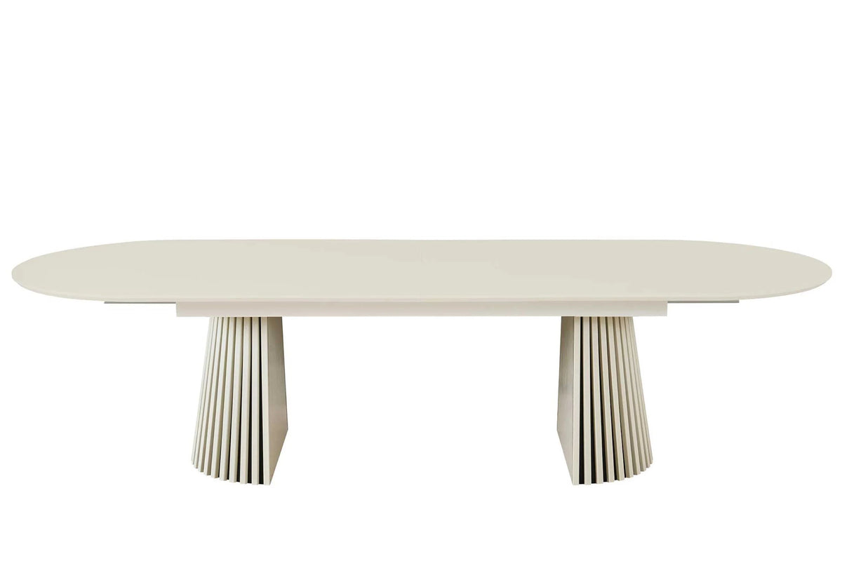 Mila Off White Butterfly Leaf Dining Set by Sharelle