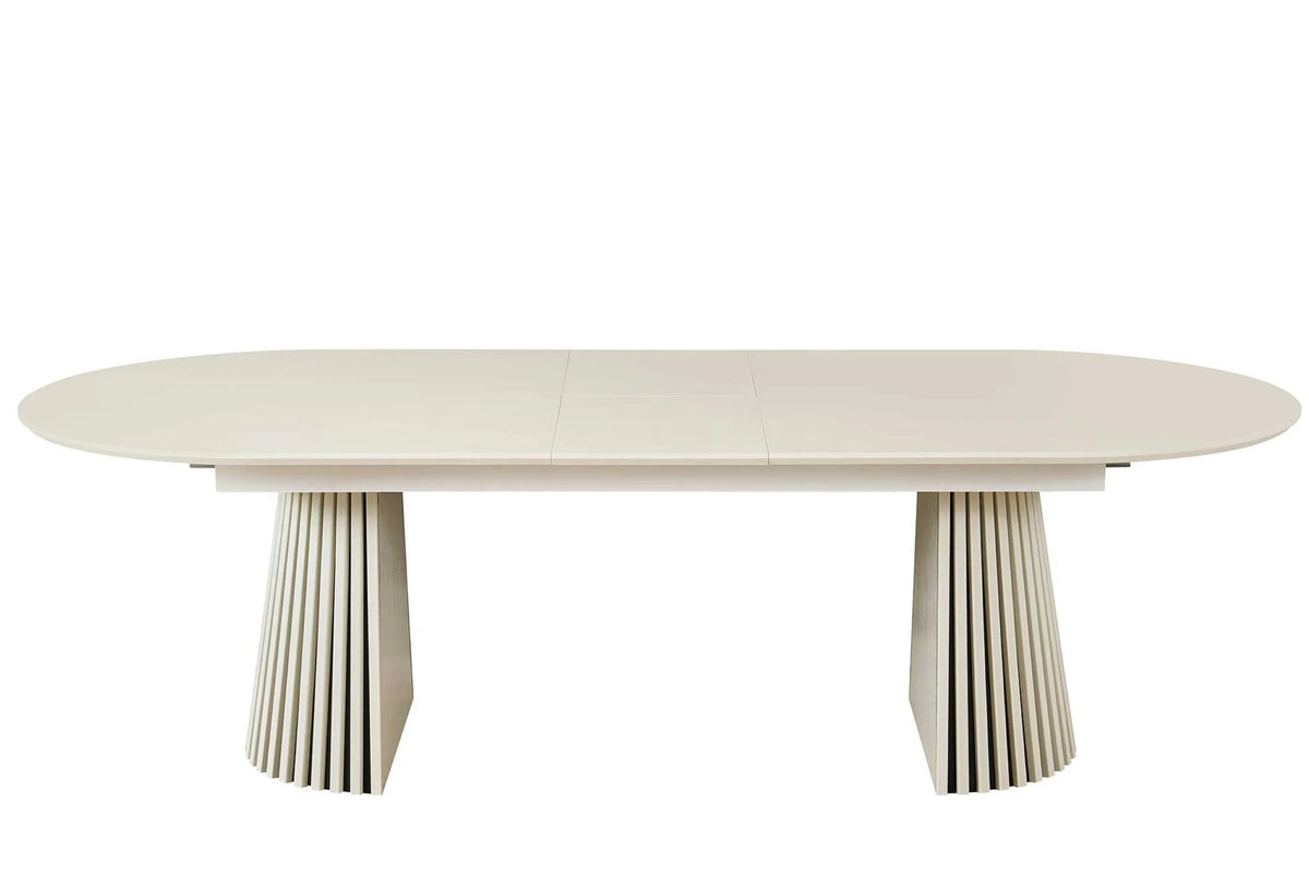 Mila Off White Butterfly Leaf Dining Set by Sharelle