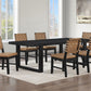 Reid 7 Pc Black Finish Dining Collection