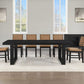 Reid 7 Pc Black Finish Dining Collection