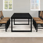 Reid 7 Pc Black Finish Dining Collection