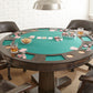 Mesa de juego y sillas Ruby de 6 piezas de Steve Silver
