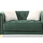 Russell 2 Pc Green Velvet Living Room Set