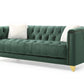 Russell 2 Pc Green Velvet Living Room Set