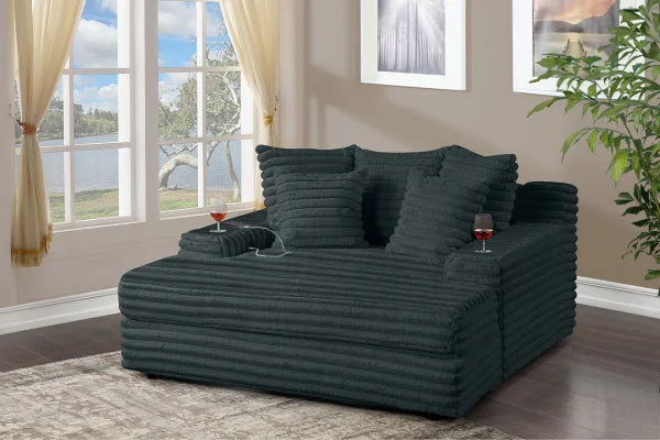 S120 Oversized Chaise - Gray