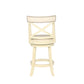 York White Swivel Bar Stool - Set of 2