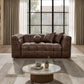 Mocha S13 Sofa & Loveseat Best Quality
