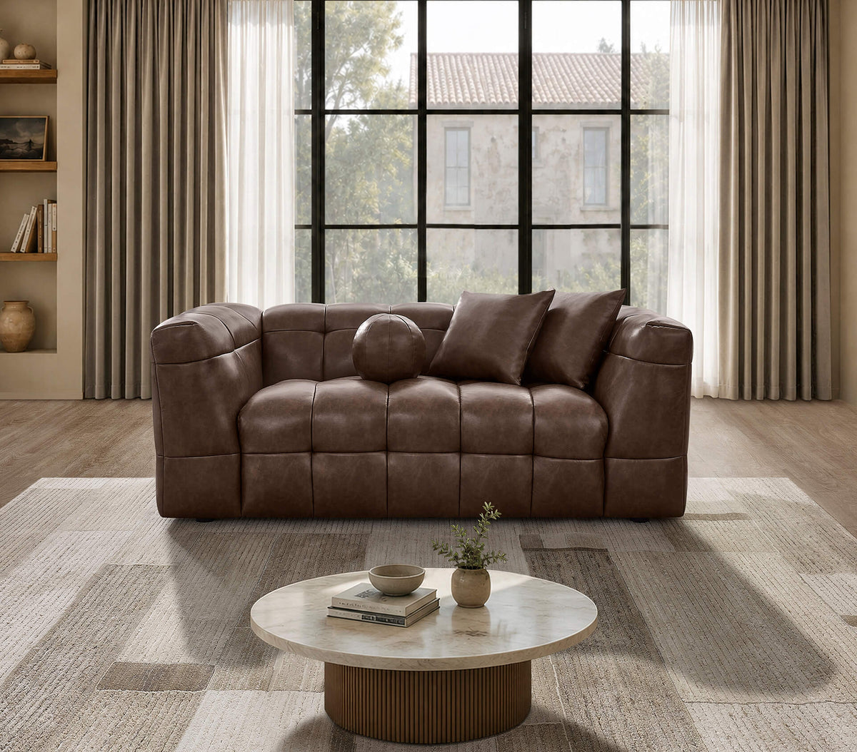 Mocha S13 Sofa & Loveseat Best Quality