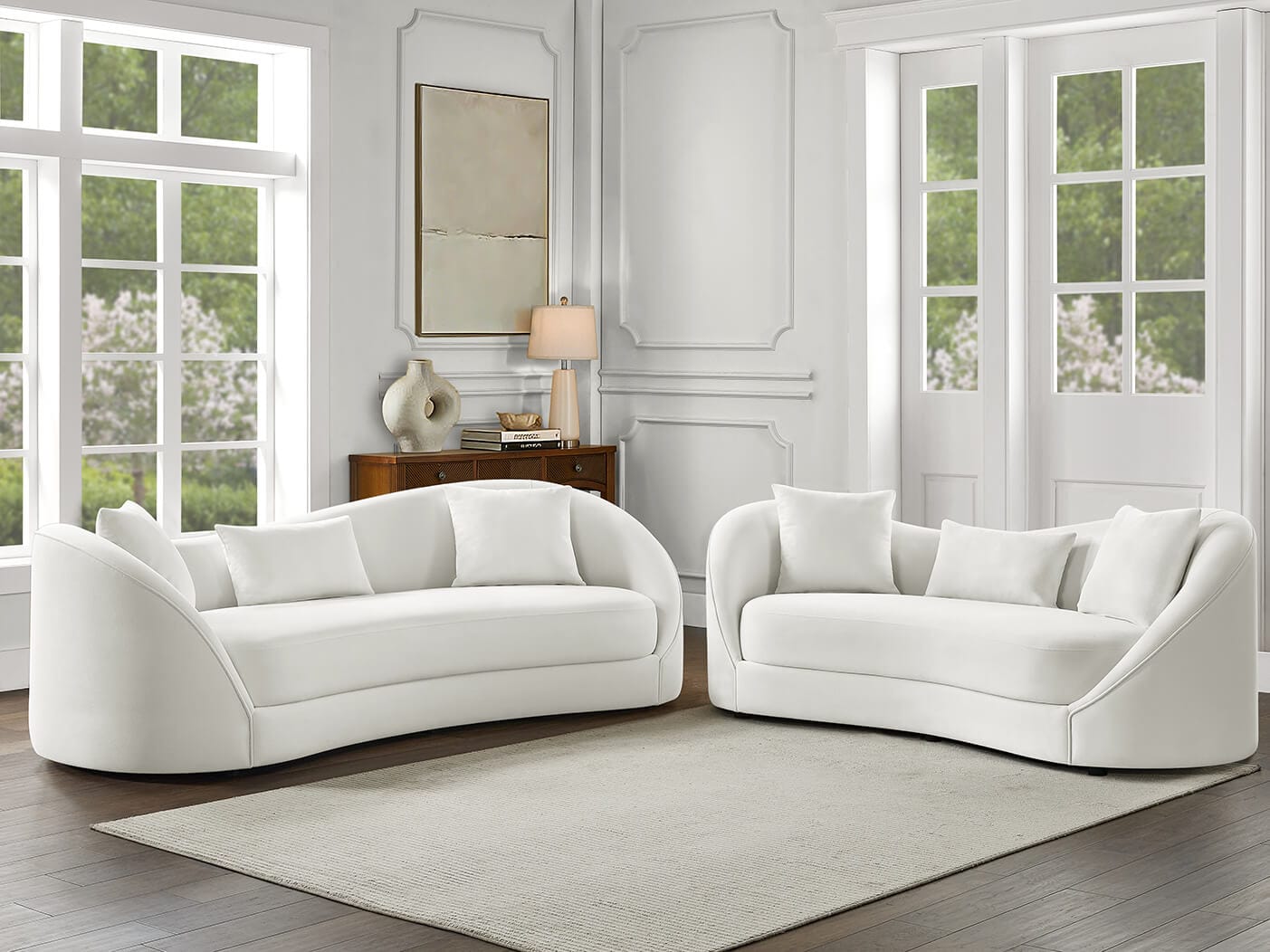 SL71 Cloud Gray Sofa & Loveseat