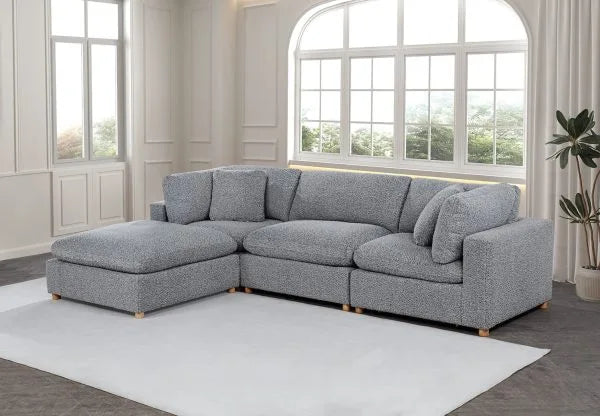 Boucle Modern Modular Sectional - Build Your Own