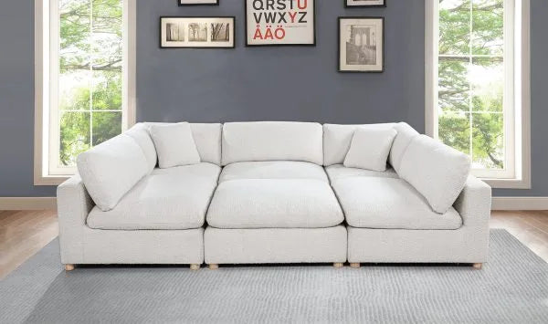 Boucle Modern Modular Sectional - Build Your Own