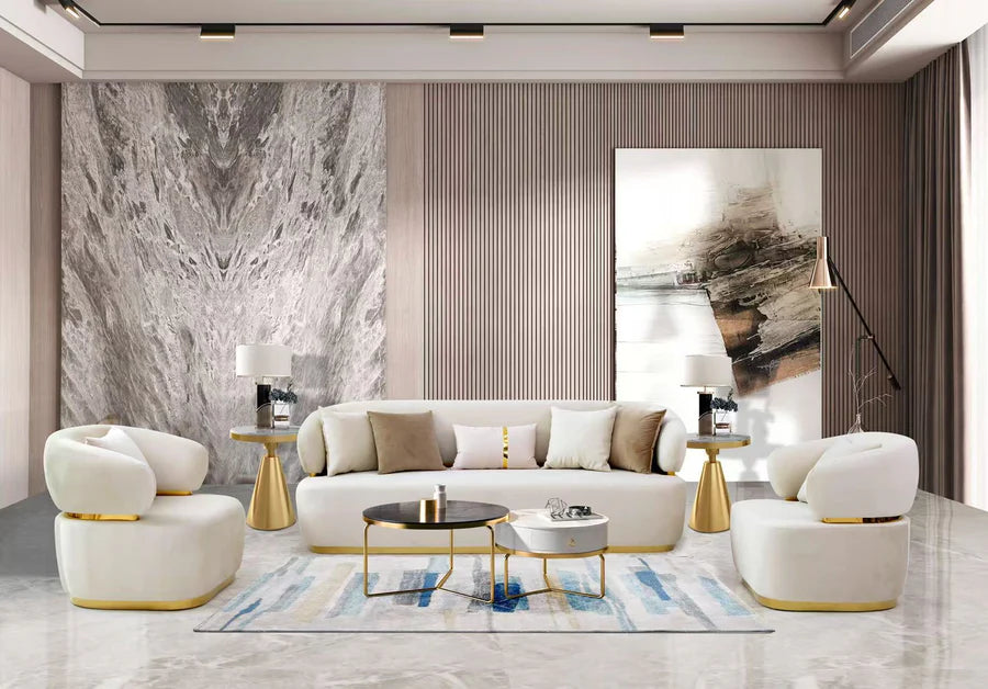 McFerran SF588 White Sofa Collection